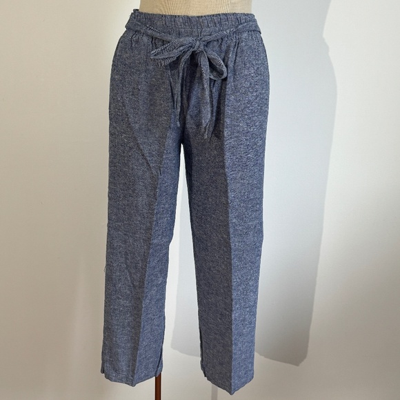 Pants - Blue Linen Pants